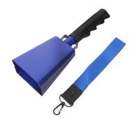 Beaupretty Blue Celebration Bell Noise Maker with Ergonomic Handle Loud Tone Metal and Cloth Material Modeled after A Soccer Ball for Outdoor Sports Leagues Cheering
