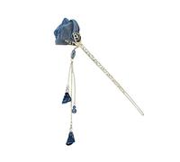 Beaupretty Blue Rose Hairpin Ancient Style Hair Tying Ornament with Rhinestones for Women Elegant Headdress for All Hair Types Durable Non Fading Unique Design for Stunning Looks