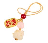 Beaupretty Bodhi Charcoal Cat Paw Keychain Pendant Unique Handmade for Phones Bags Meaningful for Wealth and Fortune Aesthetic Phone Accessory for Women