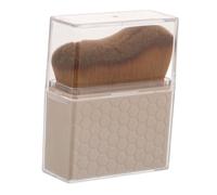 Beaupretty Body Tanning Brush Portable Wave Shaped Makeup Applicator with Cover for Foundation Blush and Self Tanner Easy Clean Design for Quick Application for Go Touch Ups