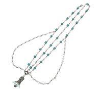 Beaupretty Bohemian Beaded Head Chain Hair Jewelry for Women Delicate Forehead Band with Wood Pearl Waterdrop Geometric Design Stylish Bridal and Festival Accessory