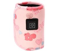 Beaupretty Bottle Cover USB Velvets with Compound Material Warmer Newborn Warm Designed Portable Pink Feeding to Keep Random Color Infant Milk for Parents On-the-go