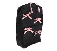 Beaupretty Bow Shape Makeup Bag with Multiple Compartments Large Capacity Travel Toiletry Pouch for Women Nylon Construction with Cute Bow Accent Protective Cosmetic Organizer for Daily Use