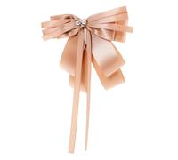 Beaupretty Bowknot Brooch for Women Elegant Pearl Ribbon Bow Tie Collar Decor Fashion Lapel Pin for Dresses Bags Accessories present for Special Occasions Like Christmas
