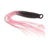 Beaupretty Braided Synthetic Hair Extensions for Colorful Ponytail Hair Rope Flexible Non Slip Braids Wig with Smooth Edges Lightweight Cosplay and Daily Wear Accessories