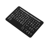 Beaupretty Braille Learning Tool Beginner Friendly Alphabet Board with Raised Dots Numbers Punctuation Durable Teaching Aid for Blind Tactile Exploration Easy Practice