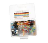 Beaupretty Breadboard Electronic Components Kit with Electrolytic Capacitors, Easy to Use and Convenient to Carry, Includes Plastic Storage Box, for Beginners Testing Circuits