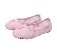 Beaupretty Breathable Ballet Slippers for Elastic Band Slip Sole Lightweight Dance Shoes for Ballet Yoga Folk Modern Dance Boys Pink