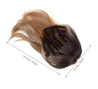 Beaupretty Breathable Shoulder Synthetic Wig for Women Lightweight Gradient Straight Style Low Maintenance Fake Hair for Role Playing Costume Parties Summer Events