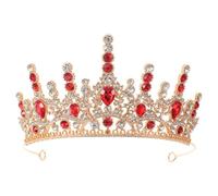 Beaupretty Bridal Crown for Girl Bride Wedding Rhinestone Tiara Queen Metal Bride Crown for Wedding Hair Accessories Bridal Hair Accessory for Women Costume Party