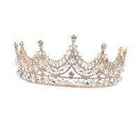 Beaupretty Bridal Crown Wedding Crown Pearl Rhinestone Tiara for Bride Princess Bride Wedding Occasion
