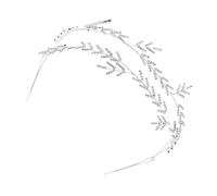 Beaupretty Bridal Headband Double Layer Rhinestones Wedding Hair Accessories Elegant Bride Headgear for Women Flower Girl Headband