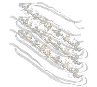 Beaupretty Bridal Headband Flowers Pearl Wedding Headpiece for Women Elegant Bridal Hair Accessory