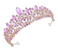 Beaupretty Bridal Tiara Baroque Crown Hair Accessories Vintage Bridal Headdress Wedding Headwear