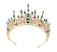 Beaupretty Bridal Tiara Baroque Style Crown Hair Ornaments for Weddings Birthdays Parties Stunning Rhinestone Headband Accessory for Brides Bridesmaids Women Elegant Design for Classic
