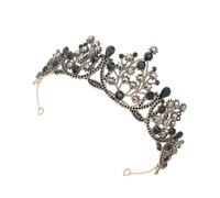 Beaupretty Bridal Tiara Baroque Wedding Headpiece Princess Birthday Decor Diamond Look Tiara
