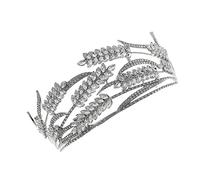Beaupretty Bride Wedding Crown Headband Crystal Rhinestone Princess Party Headdress Headdress for Wedding Festival Anniversary