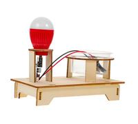 Beaupretty Brine Conduction Electric Experiment Kit DIY Saltwater Powered Lamp Physics Teaching Material for School Students Hands Electrical Circuit Science Project