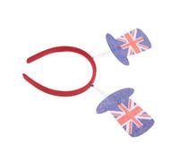 Beaupretty British Flag Headband for Celebrations Comfortable Hair Accessory for Uk Events and Lightweight National Flag Design for Parties and Sporting Events