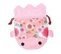 Beaupretty Brocade Candy Pouch Goldfish Drawstring Bag Japanese Style Wedding Favor Storage