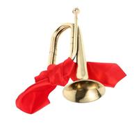 Beaupretty Bugle Trumpet for Marching Bands and Musical Performances Brass Wind Instrument with Replaceable Mouthpiece for Youth Students