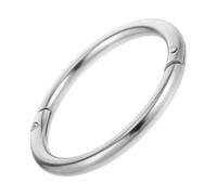 Beaupretty Bull Nose Ring Cattle Nose Ring Carbon Steel Silver Reusable for Bulls and Cattle Farm Handling and Guidance