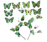 Beaupretty Butterflies Headband with Butterfly Hair Clips for Women Lightweight Floral Hair Accessories for Comfortable Stylish Wear