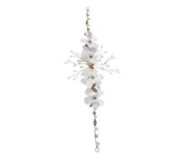 Beaupretty Butterfly Floral Bridal Headband with Rhinestones Lightweight Comfortable Fit Flower Girl Wedding Hair Accessory Elegant Princess Party Tiara for Women