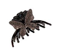Beaupretty Butterfly Hair Claw Clip Stylish Hair Clamps for Women and Shiny Black Claw with Bow Accent Suitable for Accessory for Daily Wear and Gifts