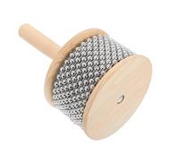 Beaupretty Cabasa Hand Percussion Instrument with Beads Durable Musical Plaything for School Teaching Ensemble Performances and Personal Practice Suitable for All Ages