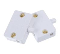 Beaupretty Cabinet Door Switch Sturdy Design Plastic Closet Lights for 2pcs White Automatic Door Activation and Kitchen Lights for Wardrobe and Pantry Use