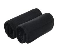 Beaupretty Cane Handle Grip Replacement Pads with Shock-Absorbing Cushion Non-Slip Black Walker and Mobility Scooter Handle Covers 1 Pair for Elderly Walking Accessories