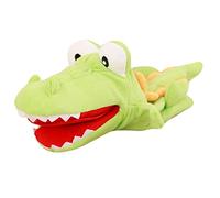 Beaupretty Cartoon Alligator Hand Puppet PP Cotton Parent Puppet for Storytelling Imagination Activities Interactive for Adults