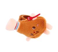 Beaupretty Cartoon Chicken Leg Plush Slap Bracelet Creative Decorative Slap Band for Party Favors Comfortable Wear Lightweight and Elastic for Adults