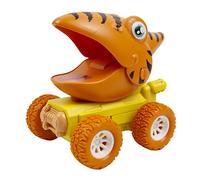 Beaupretty Cartoon Dinosaur Inertia Car Friction Vehicle for Energy Saving No Battery Fun Gift with Random Colors Educational Dinosaur Push Drive