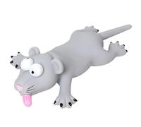 Beaupretty Cartoon Mouse Squeak Squeeze Stress Relief Sound for Portable Tpr Material Lightweight Flexible Design for Emotion Relief for Play Anytime