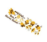Beaupretty Cartoon Small Bee Wall Sticker for Nursery Decoration DIY Removable Wall Decals with Fine Workmanship Suitable for Smooth Surfaces Like Glass Tile Mirror for Kindergarten and Rooms