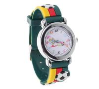Beaupretty Cartoon Soccer Watch Soft Silicone Band Accurate Quartz Movement Teaching Tool for Boys School Outdoor Use