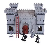 Beaupretty Castle Soldiers Assembled Model Kit for Boys and Girls Creative DIY Toy Soldiers Set Ancient Figures Engaging Educational Play for Children