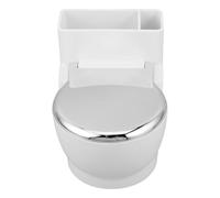 Beaupretty Cat Drinking Water Fountain Toilet Shaped Stainless Steel and Abs Material with Spill Proof Design, Smooth Surfaces, Easy Disassembly Space-saving Novel Appearance for Indoor Use