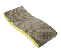 Beaupretty Cat Scratcher Corrugated Paper Board S-shape Pattern Pet Grinding Scratching Pad for Indoor Cats and Kittens Sturdy Pet Supply Random Style