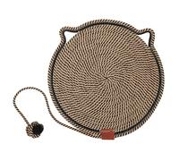 Beaupretty Cat Scratcher Pad Portable Cotton Round Non-Slip Mat Indoor Kitten Claw Grinding Cushion Suitable for Sleeping and Scratching