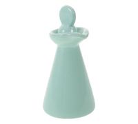 Beaupretty Ceramic Essential Oil Bottle 70ml Mini Travel Dropper Jar Spa Cosmetic Storage Container Vintage Blue