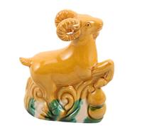 Beaupretty Ceramic Goat Statue for 2027 Chinese New Year Desktop Ornament