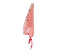 Beaupretty Ceramic Ocarina Alto C Flute for Beginners Musical Wind Instrument Educational Pottery Practice Performance Student-friendly Design