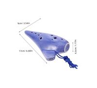Beaupretty Ceramic Ocarina Alto C Tone Educational Flute for Beginners and Students with Artistic Design and Storage Bag for Musical Learning and Practice