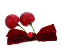 Beaupretty Cherry Bow Hair Clip for Girls and Women Cute Alligator Barrettes Vibrant Red Bow Hair Accessories Stylish and Unique Design for Ponytails and Fun Hairstyles