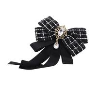 Beaupretty Chic Bow Lapel Pin Women's Bow Tie Brooch Rhinestones Bowknot Fashion Accessory for Professional Look