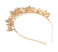 Beaupretty Chic Golden Leaf Headband for Bridal Elegant Hair Accessory for Weddings Prom and Parties Lightweight Design for Comfort for Brides and Bridesmaids Enhances Your Hairstyle with