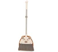 Beaupretty Children’s Dustpan and Small Broom Set, White Mini Sweeping Kit for Toddler Housekeeping Play, Pretend Cleaning Tools for Home and Preschool Use